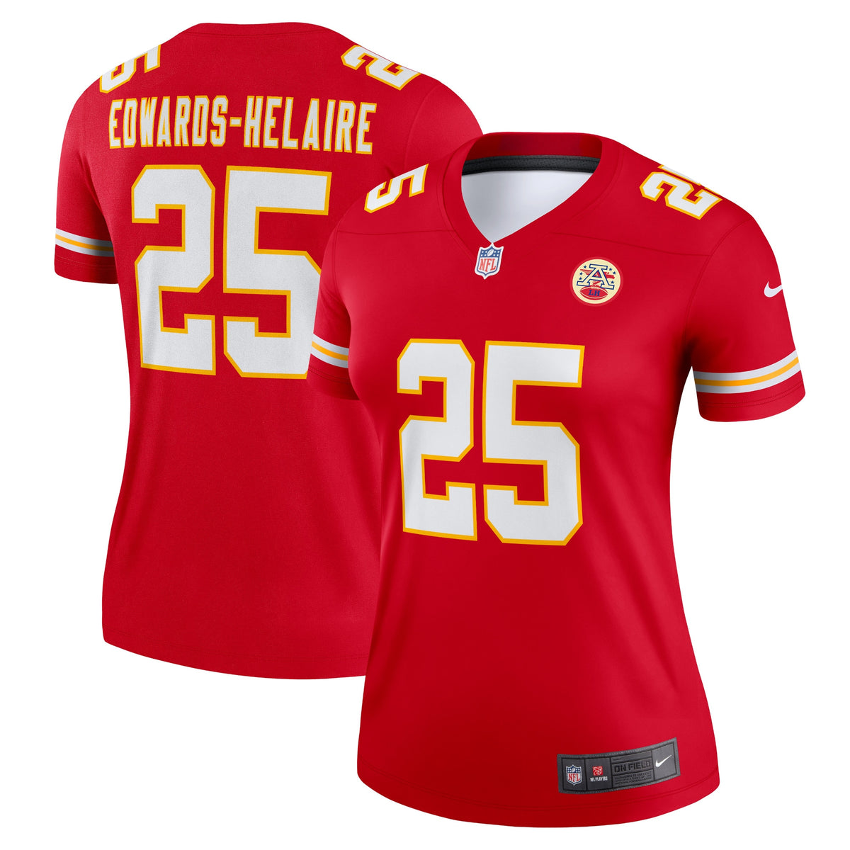 Clyde Edwards-Helaire Kansas City Chiefs Nike Women s Legend Jersey   Red