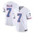 Men s Tennessee Titans  Malik Willis White 2023 F.U.S.E. Vapor Limited Throwback  Stitched Jersey