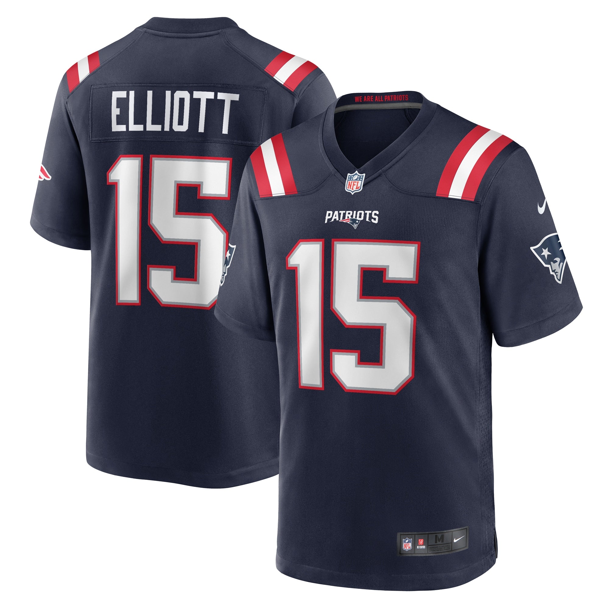 Ezekiel Elliott New England Patriots Nike Game Player Jersey   Navy