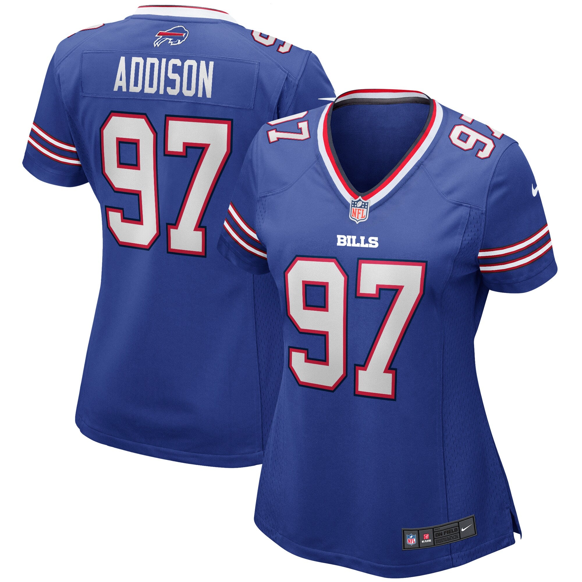 Mario Addison Buffalo Bills Nike Women s Player Game Jersey   Royal