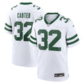 Michael Carter New York Jets Nike Legacy Player Game Jersey   White