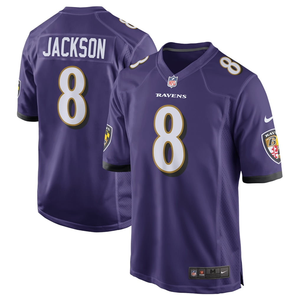 Men s Nike Lamar Jackson Purple Baltimore Ravens Game Player Jersey