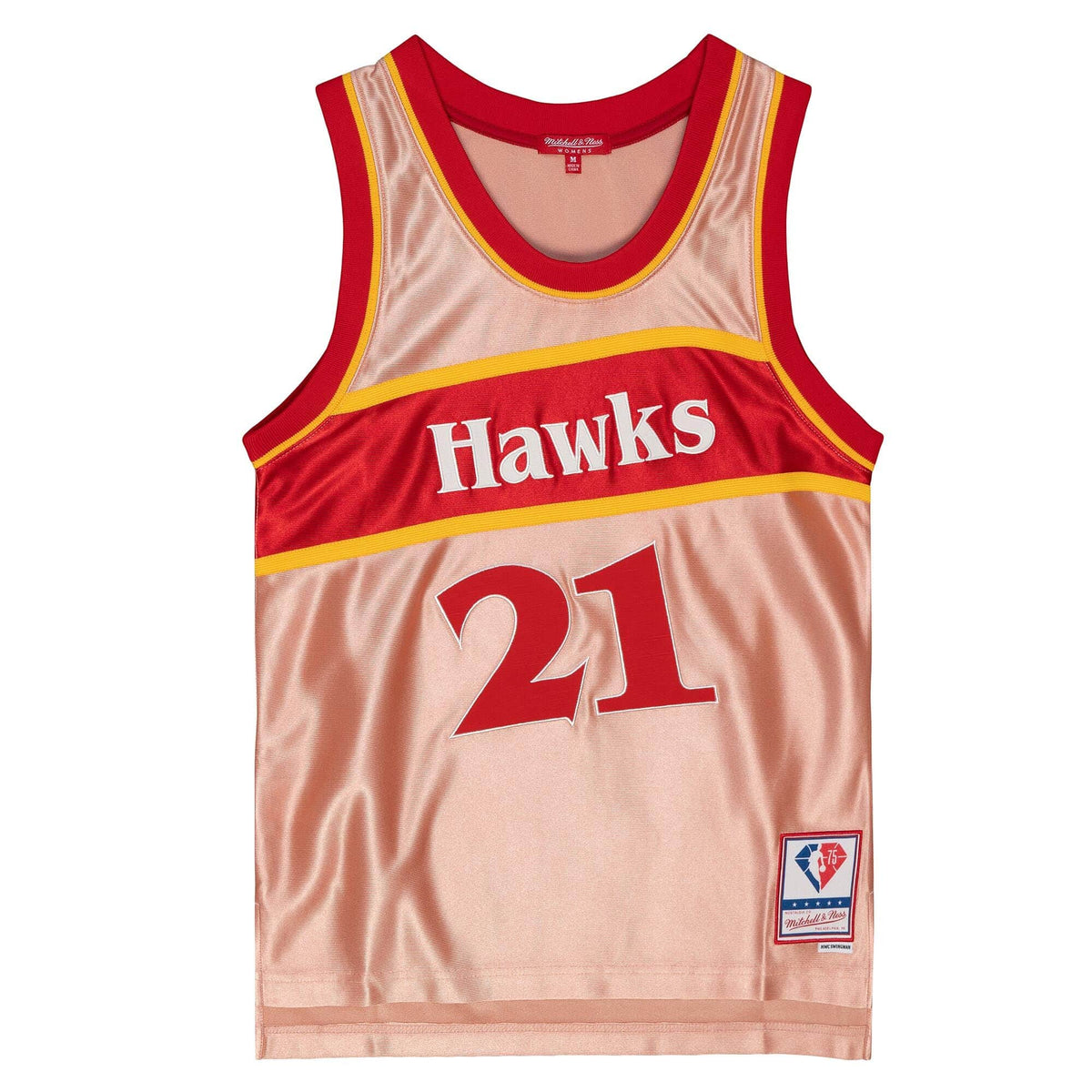 Womens 75th Anniversary Rose Gold Swingman Dominique Wilkins Atlanta Hawks, NBA Jerseys 1986-87 Jersey