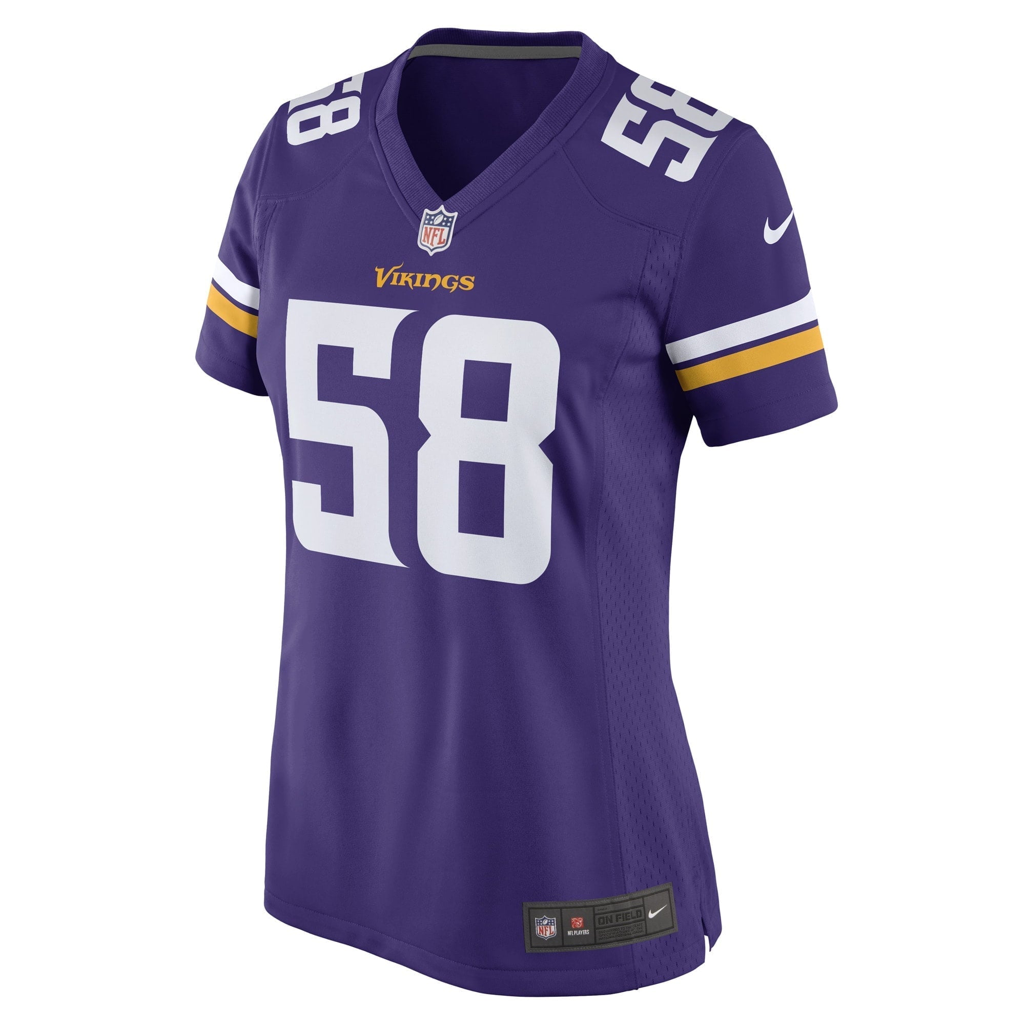 Women s Nike Jordans Hicks Purple Minnesota Vikings Game Player Jersey