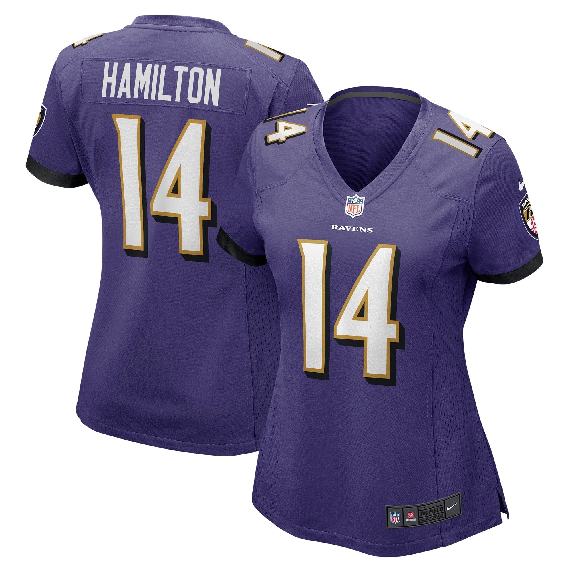 Women s Nike Kyle Hamilton Purple Baltimore Ravens Player Game Jersey