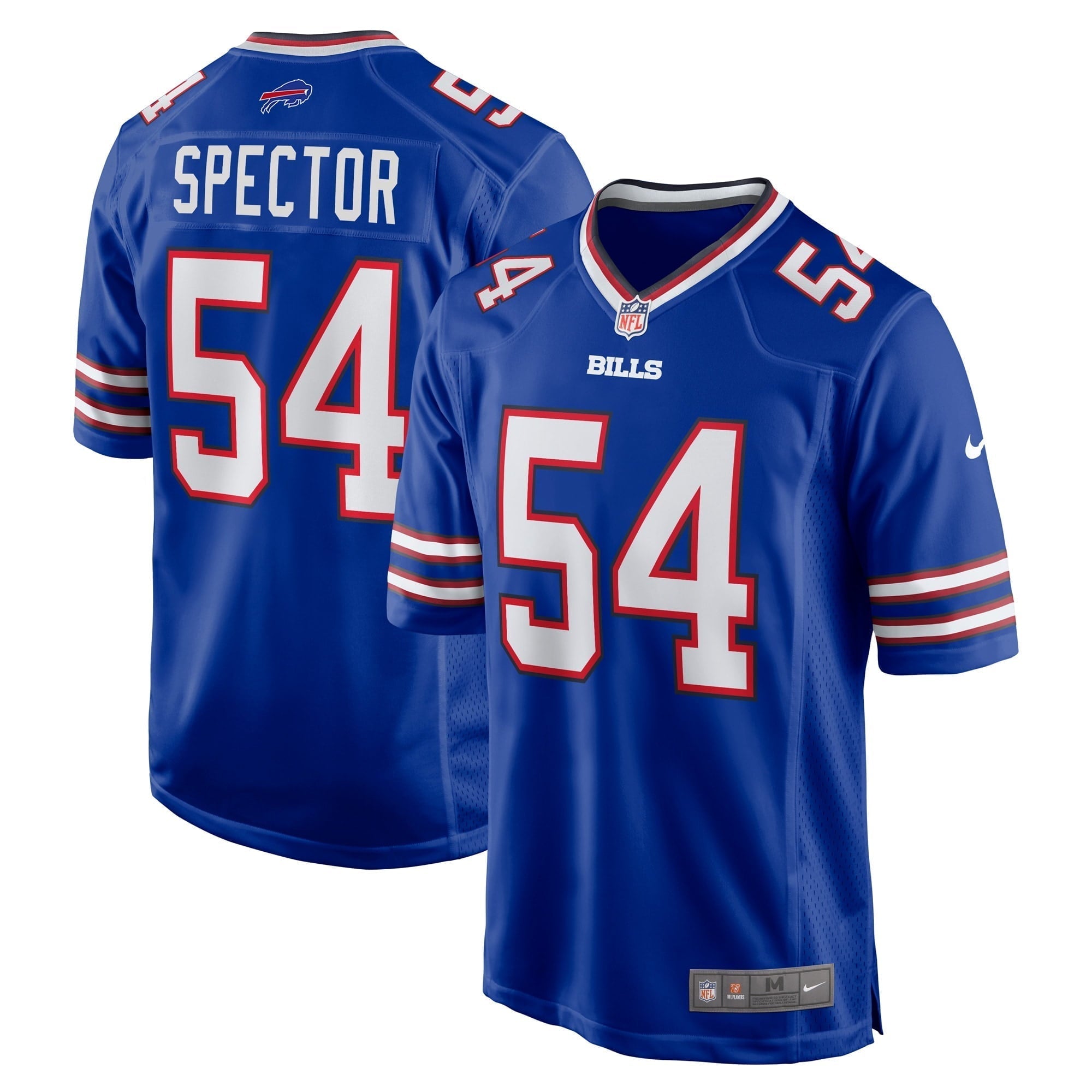 Men s Nike Baylon Spector Royal Buffalo Bills Game Jersey