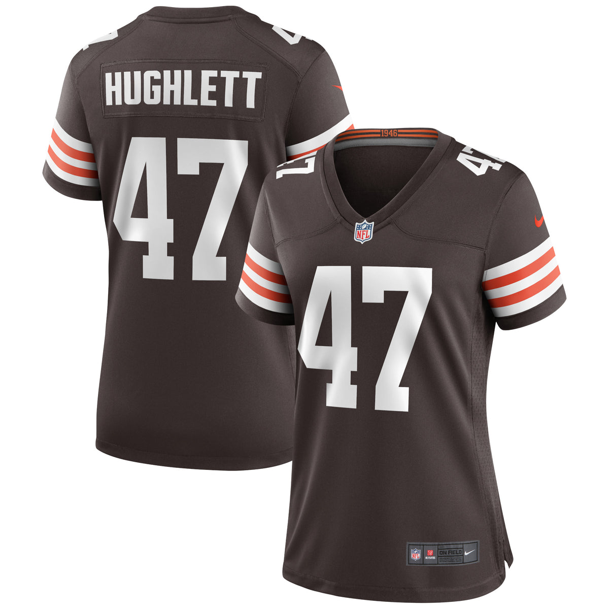 Charley Hughlett Cleveland Browns Nike Women s Game Jersey   Brown