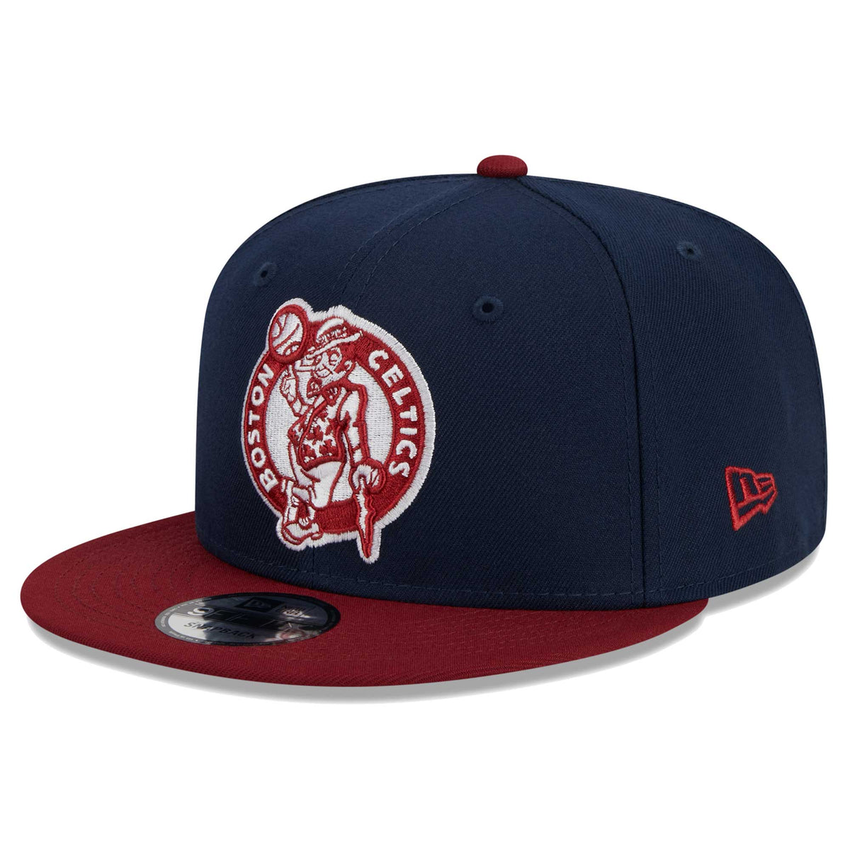 Boston Celtics New Era Two-Tone Color Pack 9FIFTY Snapback Hat - Navy/Crimson