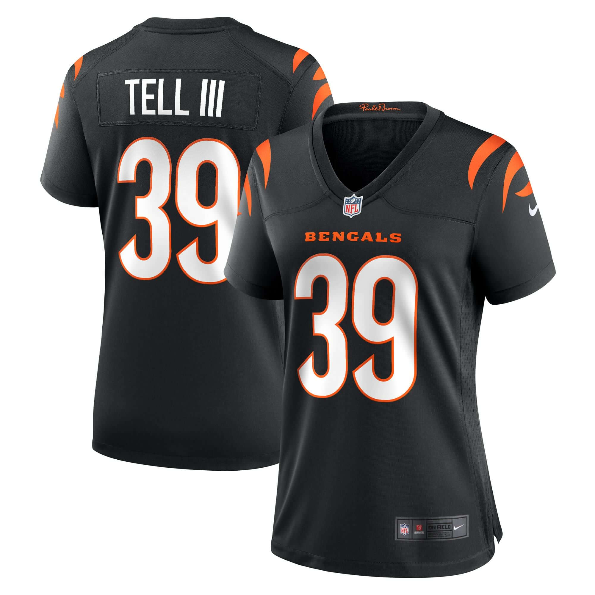 Marvell Tell III Cincinnati Bengals Nike Women s Game Player Jersey   Black