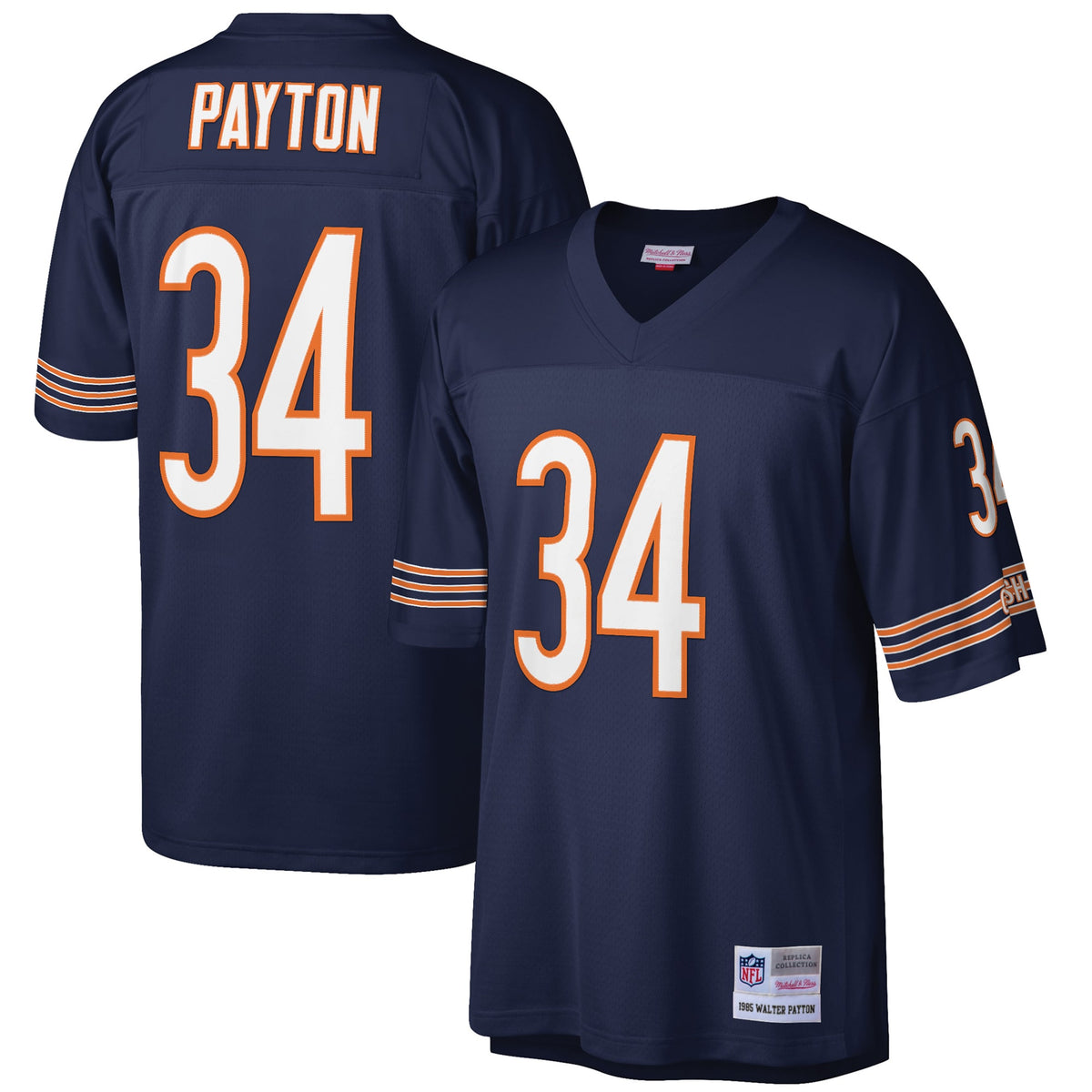 Walter Payton Chicago Bears Mitchell   Ness Big   Tall 1985 Retired Player Replica Jersey   Navy
