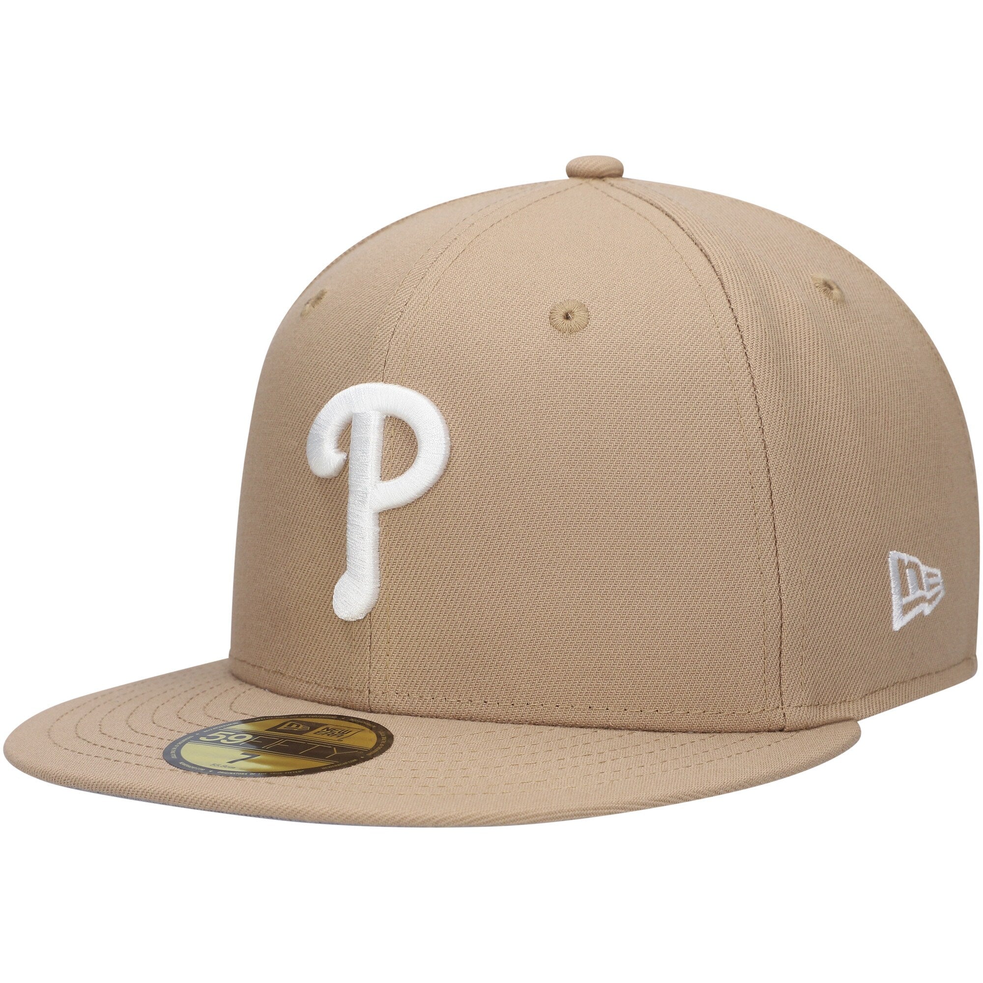 Philadelphia Phillies New Era 59FIFTY Fitted Hat - Khaki