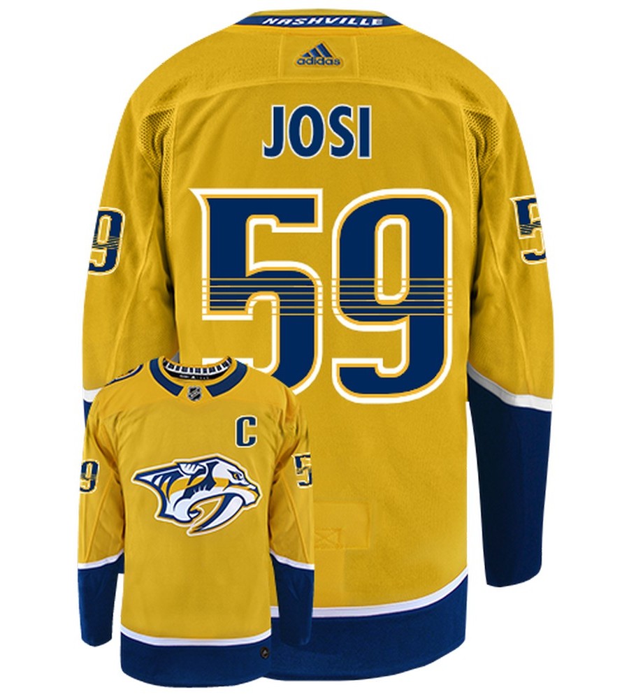 Roman Josi Nashville Predators Adidas Primegreen Authentic NHL Hockey Jersey