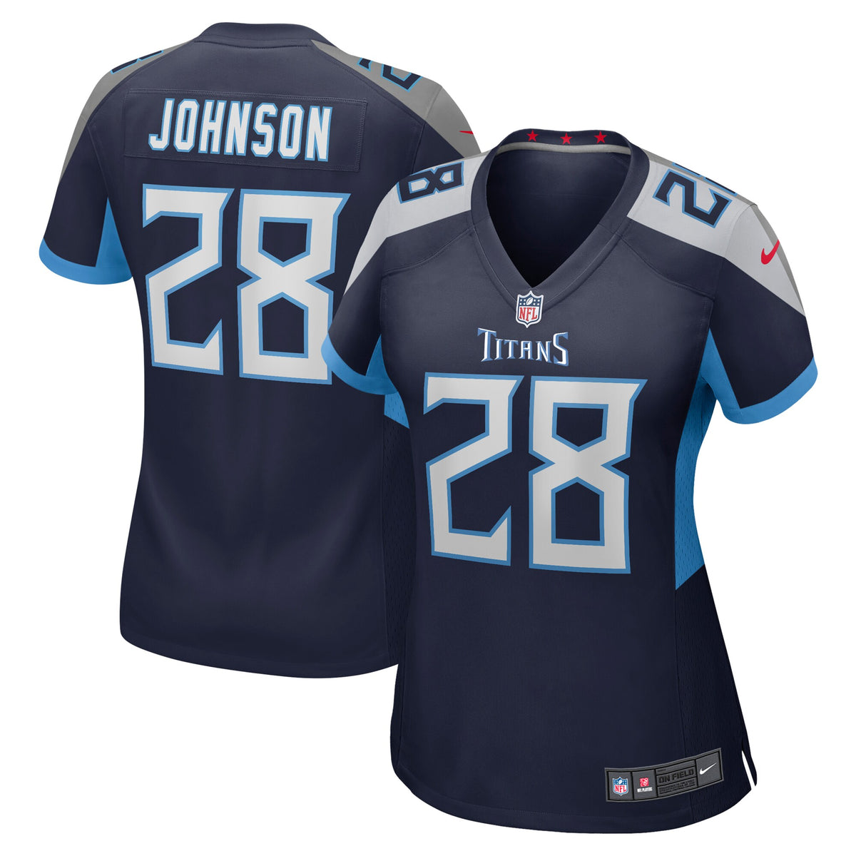 Chris Johnson Tennessee Titans Women s Nike Retired Player Game Jersey   Navy