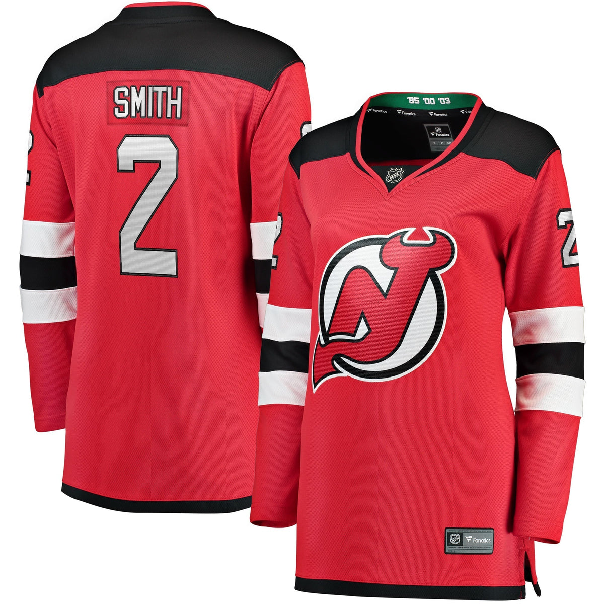 Women's Fanatics Branded Brendan Smith Red New Jersey Devils Home Breakaway Player Jersey