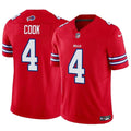 Men s Buffalo Bills James Cook Red 2023 Vapor Untouchable Limited  Stitched Jerseys