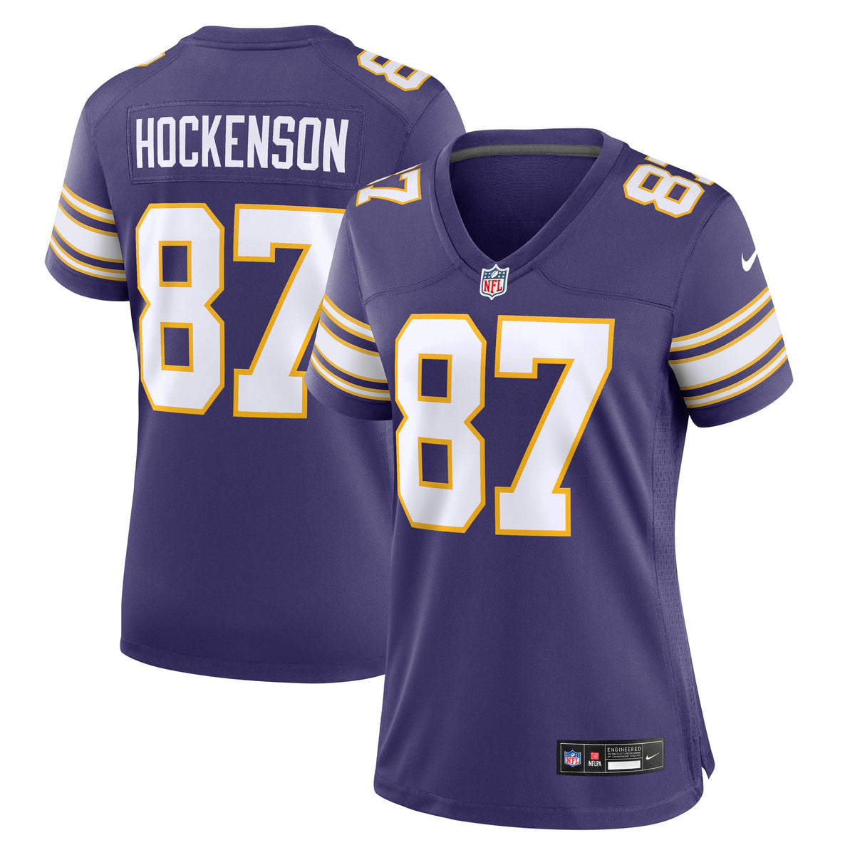 T.J. Hockenson Minnesota Vikings Nike Women s Player Jersey   Purple