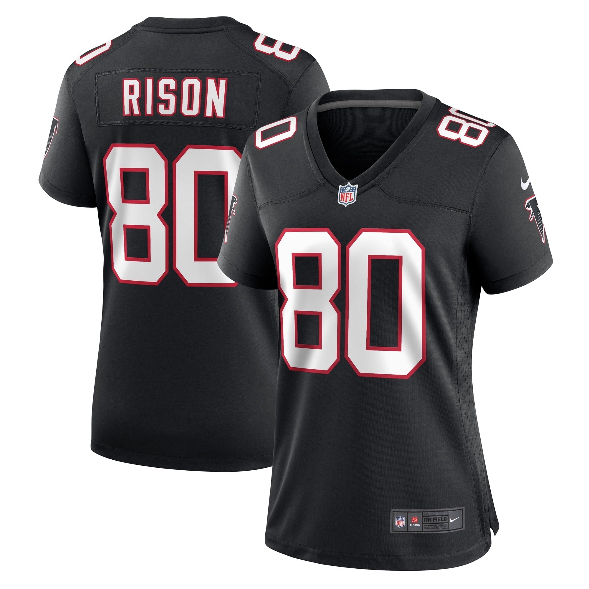 Women s Nike Andre Rison Black Atlanta Falcons Retired Player Jersey