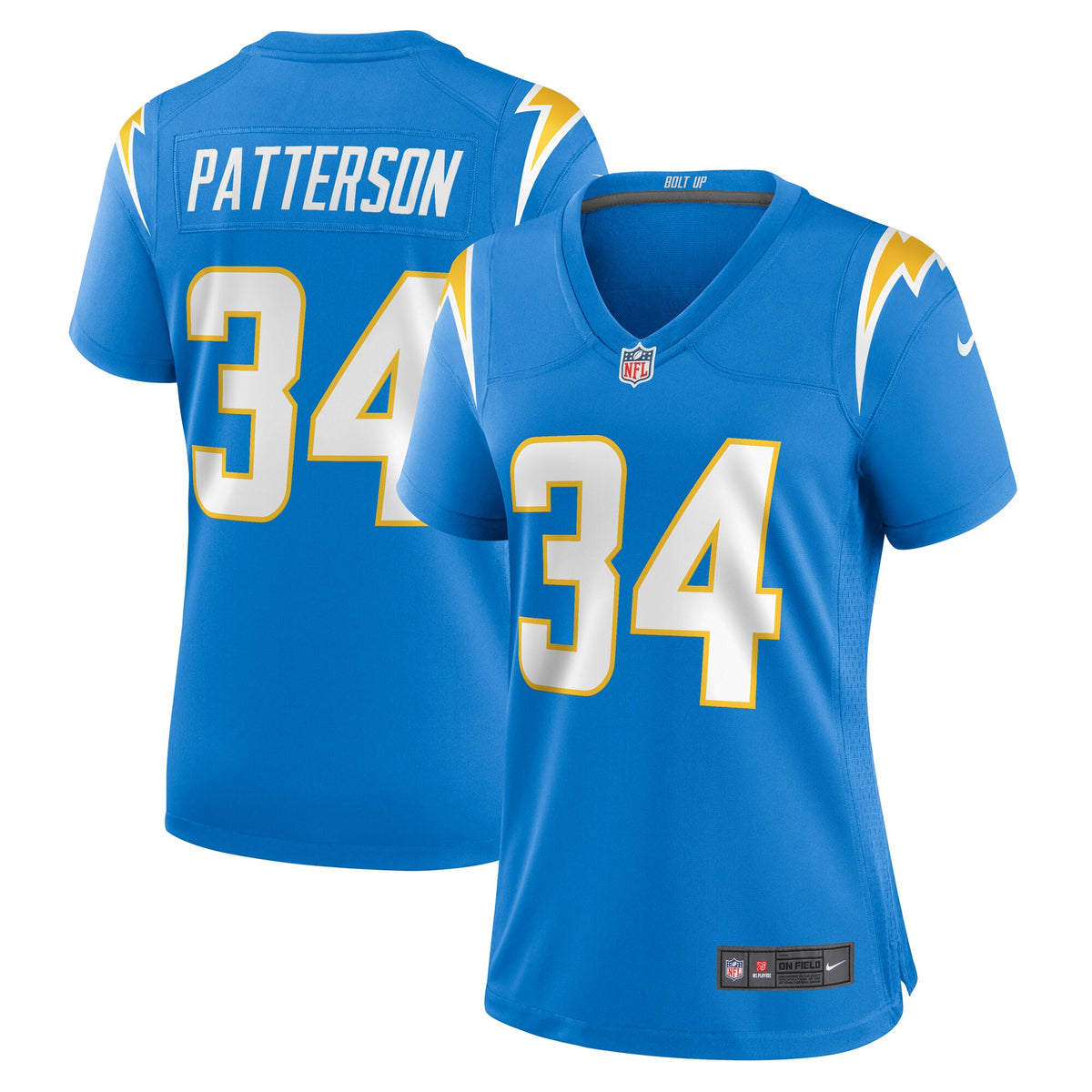 Jaret Patterson Los Angeles Chargers Nike Women s Team Game Jersey    Powder Blue