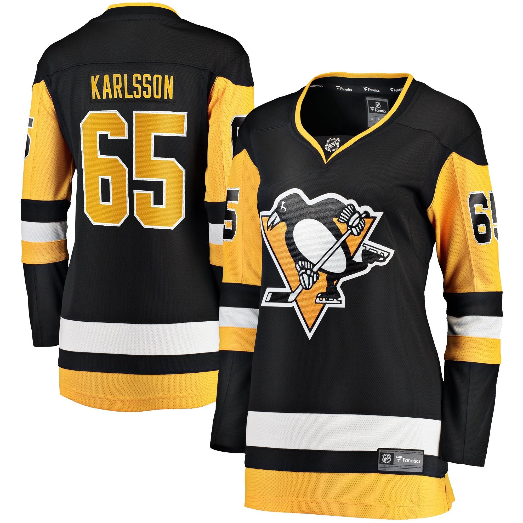 Erik Karlsson Pittsburgh Penguins Fanatics Branded Women's Home Breakaway Jersey - Black