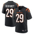 Men s Nike Cam Taylor-Britt Black Cincinnati Bengals Game Player Jersey
