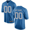 Detroit Lions Nike Throwback Custom Game Jersey   Blue