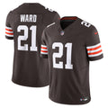 Men s Nike Denzel Ward Brown Cleveland Browns Vapor F.U.S.E. Limited Jersey