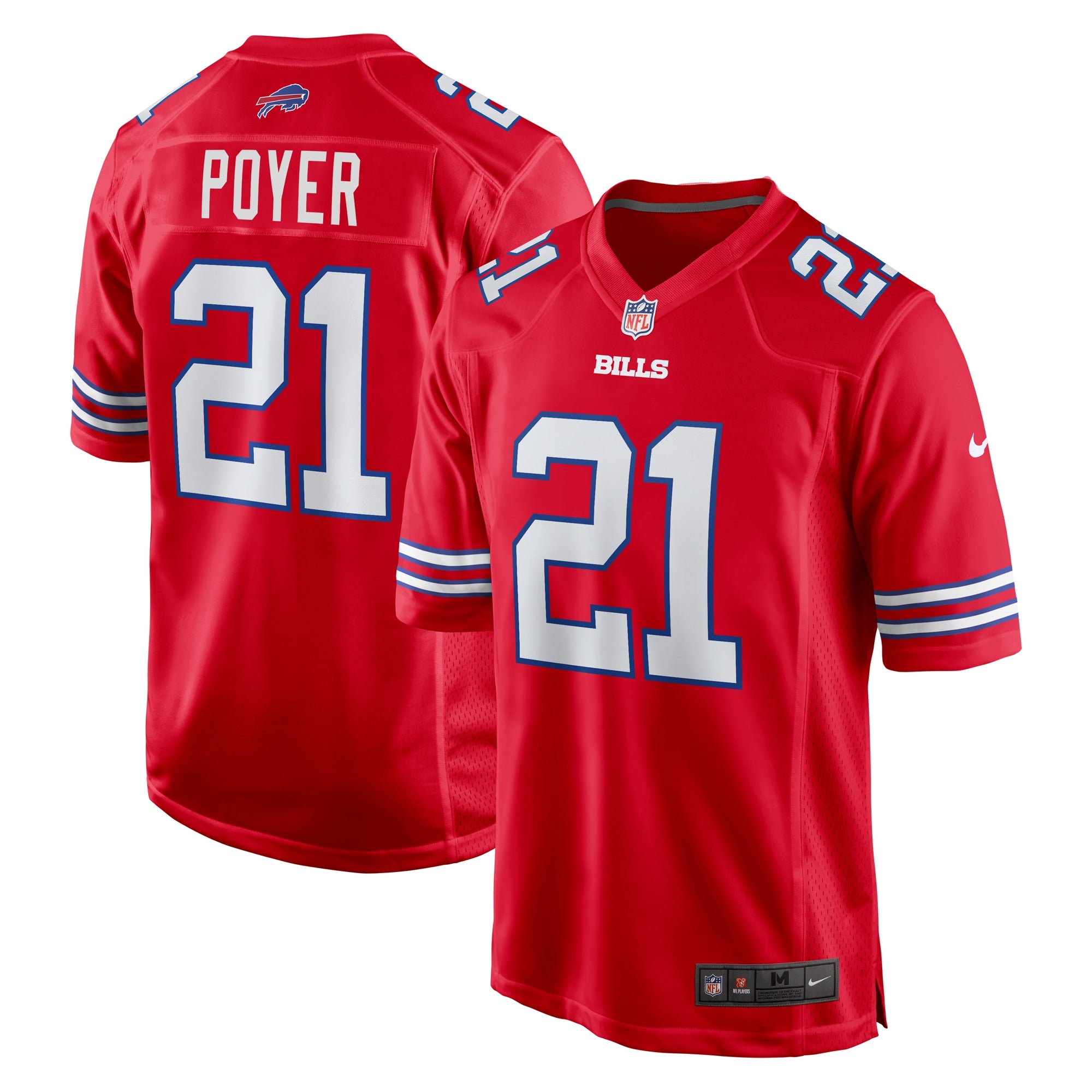 Jordans Poyer Buffalo Bills Nike Alternate Game Jersey   Red