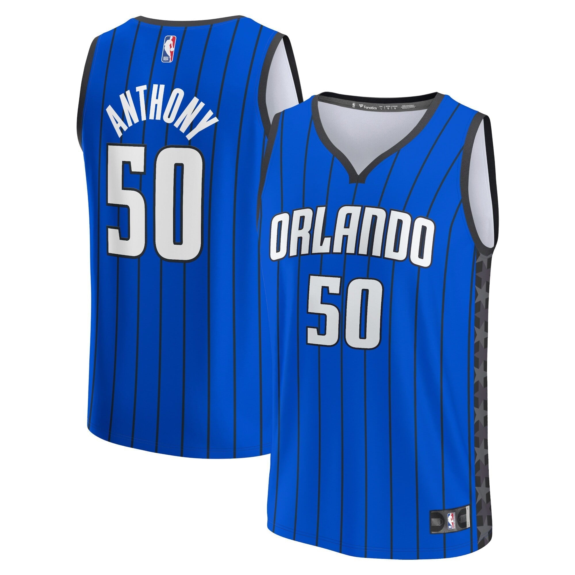 Men's Fanatics Branded Cole Anthony Blue Orlando Magic Fast Break Replica Player Jersey - Statement Edition