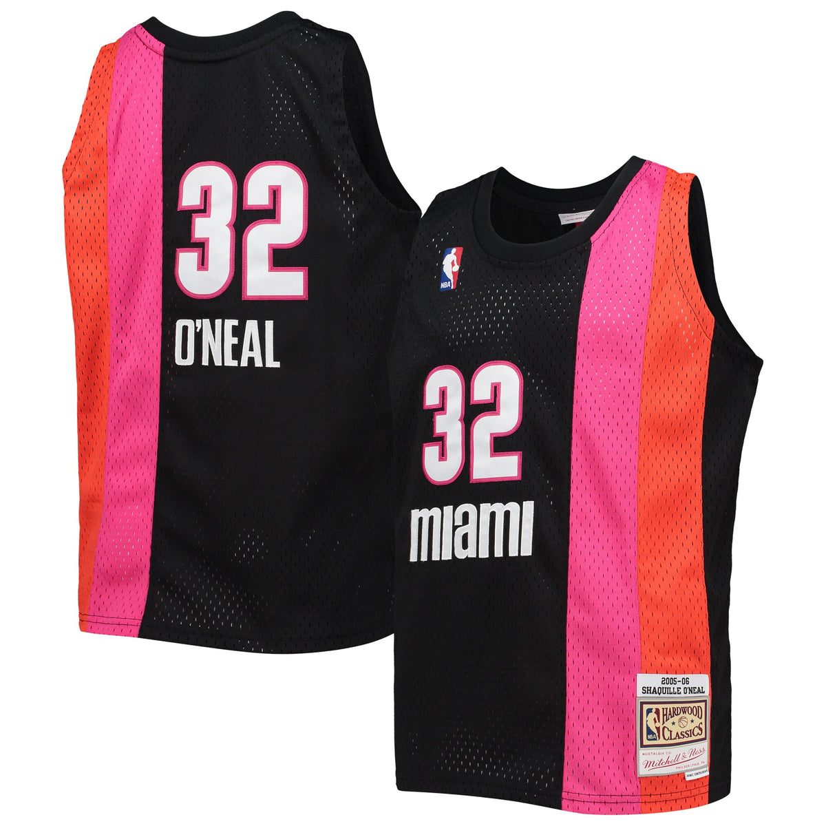 Shaquille O'Neal Miami Heat Mitchell & Ness Youth 2005-06 Team Hardwood Classics Swingman Jersey - Black