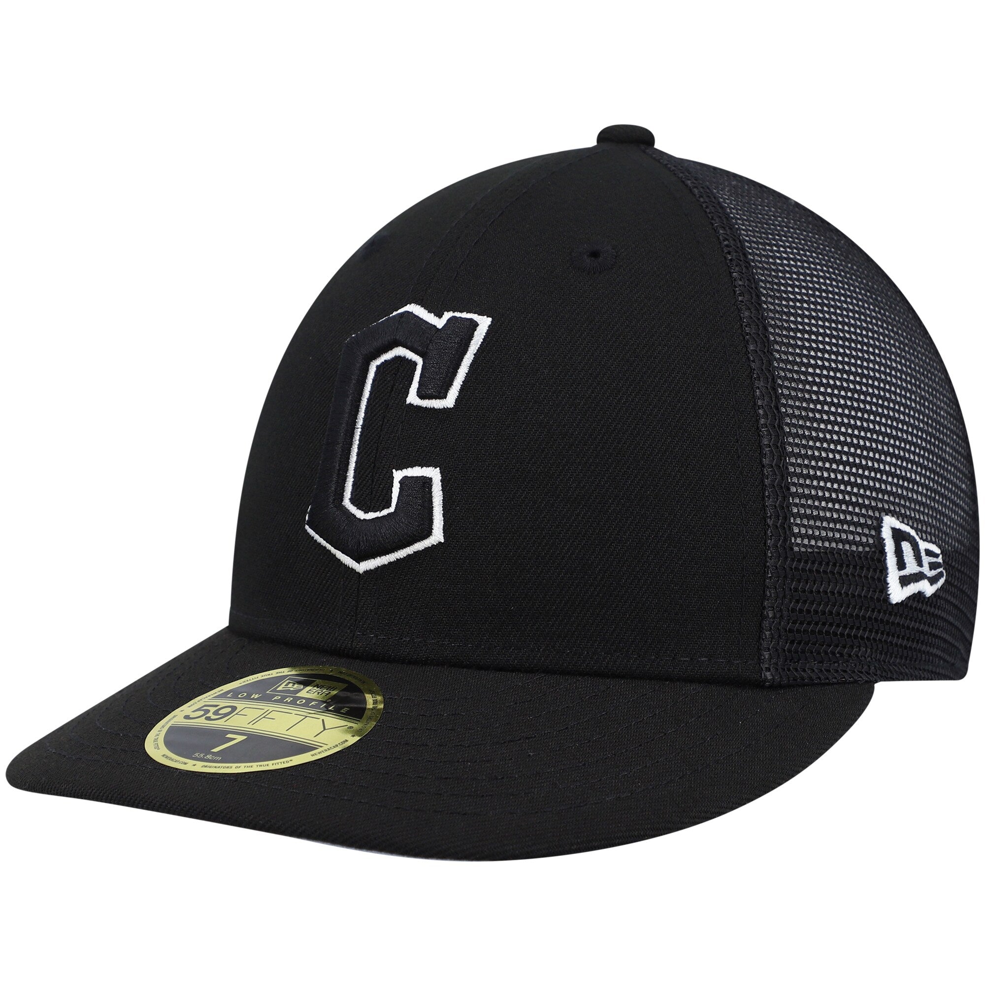 Cleveland Guardians New Era Batting Practice Low Profile 59FIFTY Fitted Hat - Black