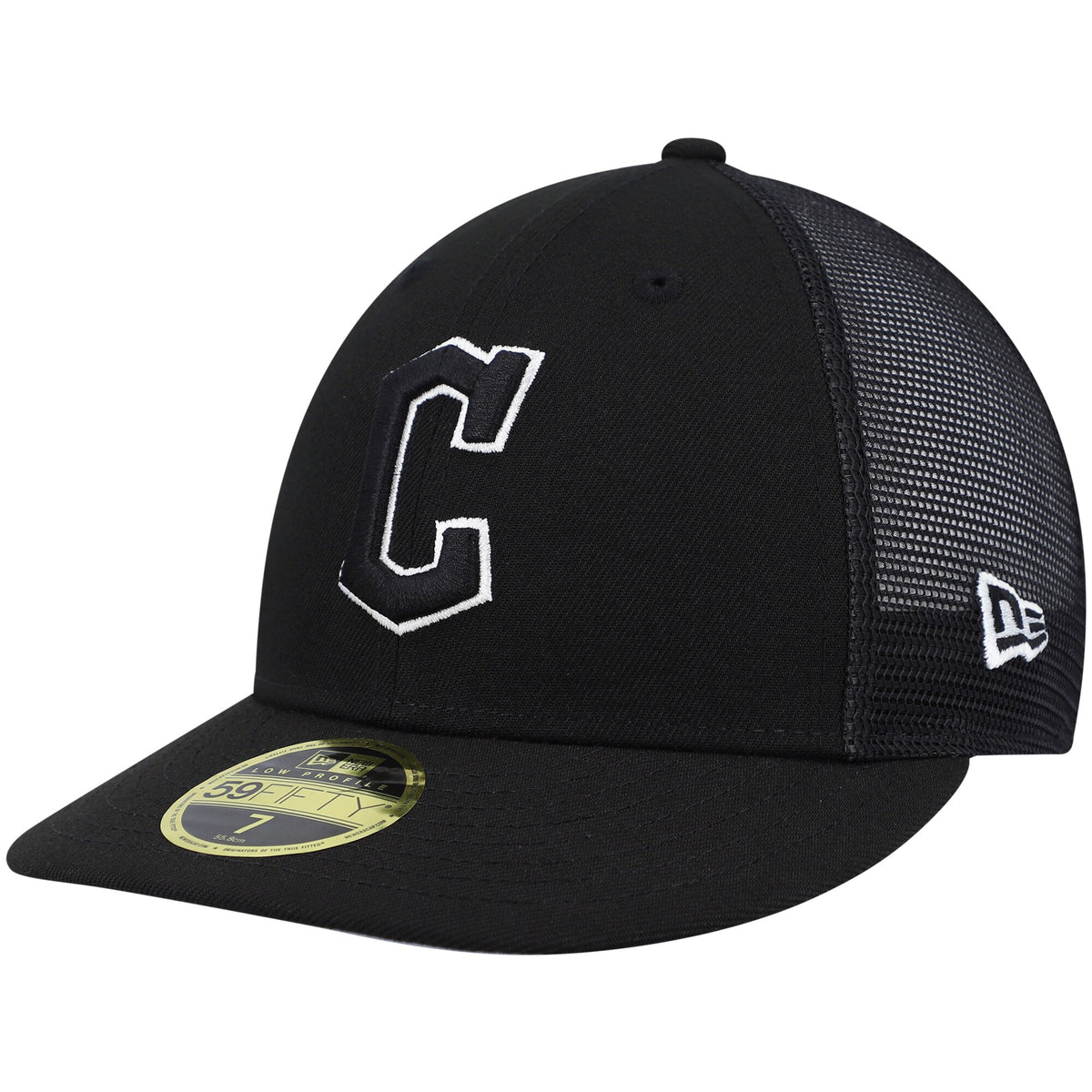 Cleveland Guardians New Era Batting Practice Low Profile 59FIFTY Fitted Hat - Black