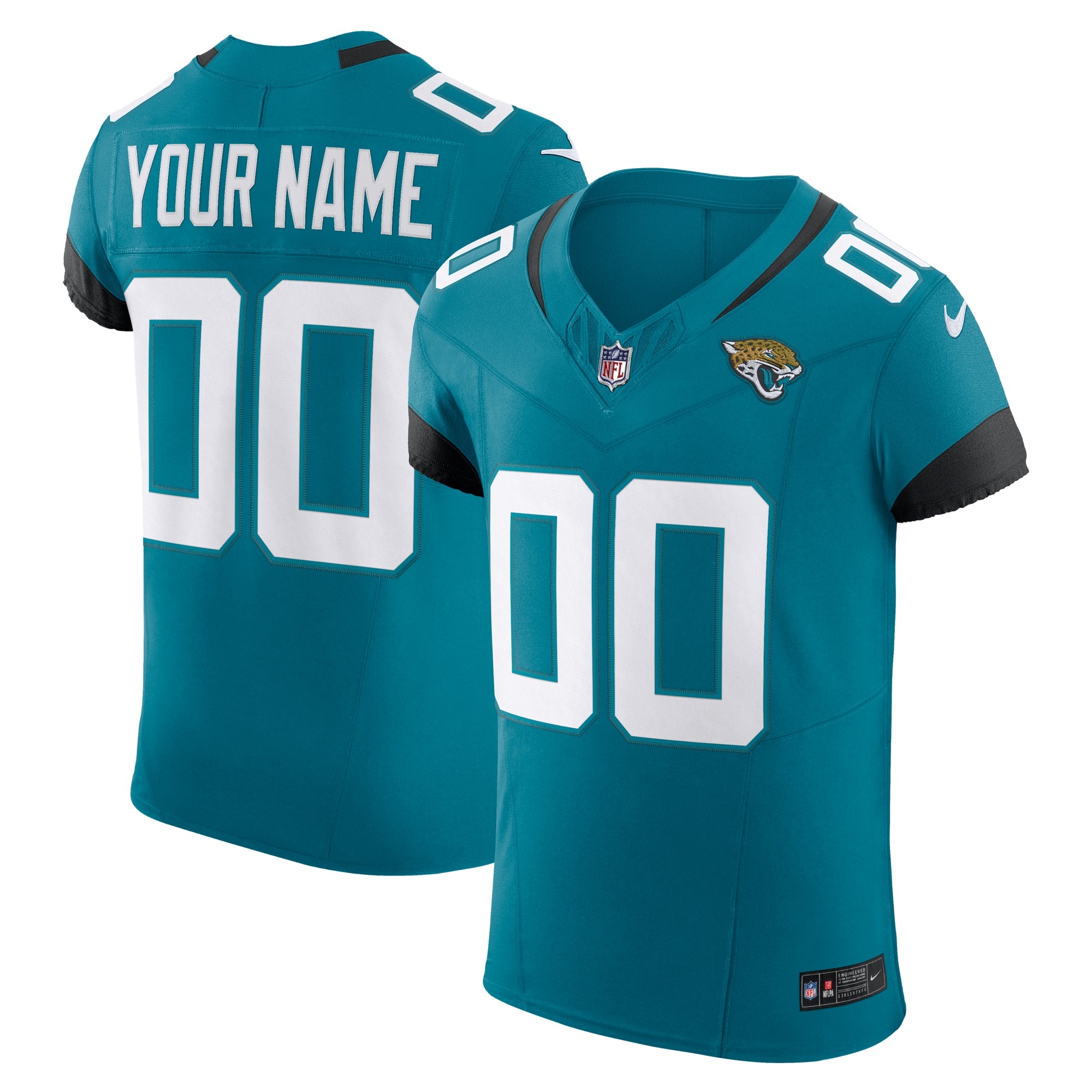 Jacksonville Jaguars Nike Vapor F.U.S.E. Elite Custom Jersey   Teal