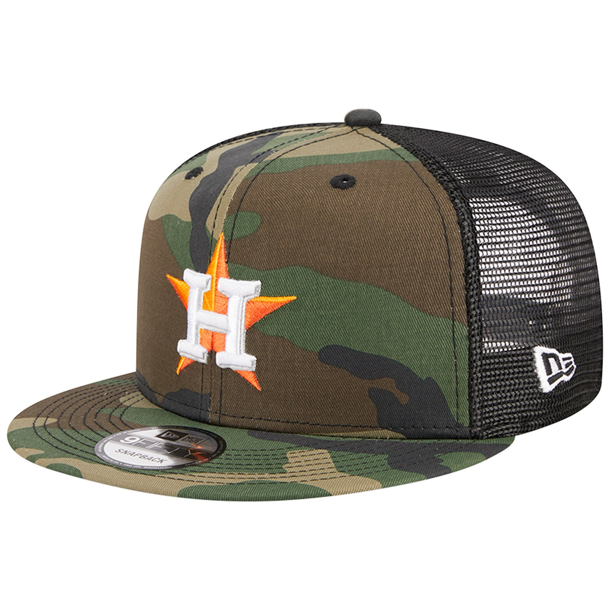 Houston Astros New Era Woodland Camo Trucker 9FIFTY Snapback Hat - Camo