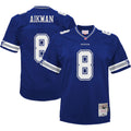 Troy Aikman Dallas Cowboys Mitchell   Ness Youth Retired Player Legacy Jersey   Navy