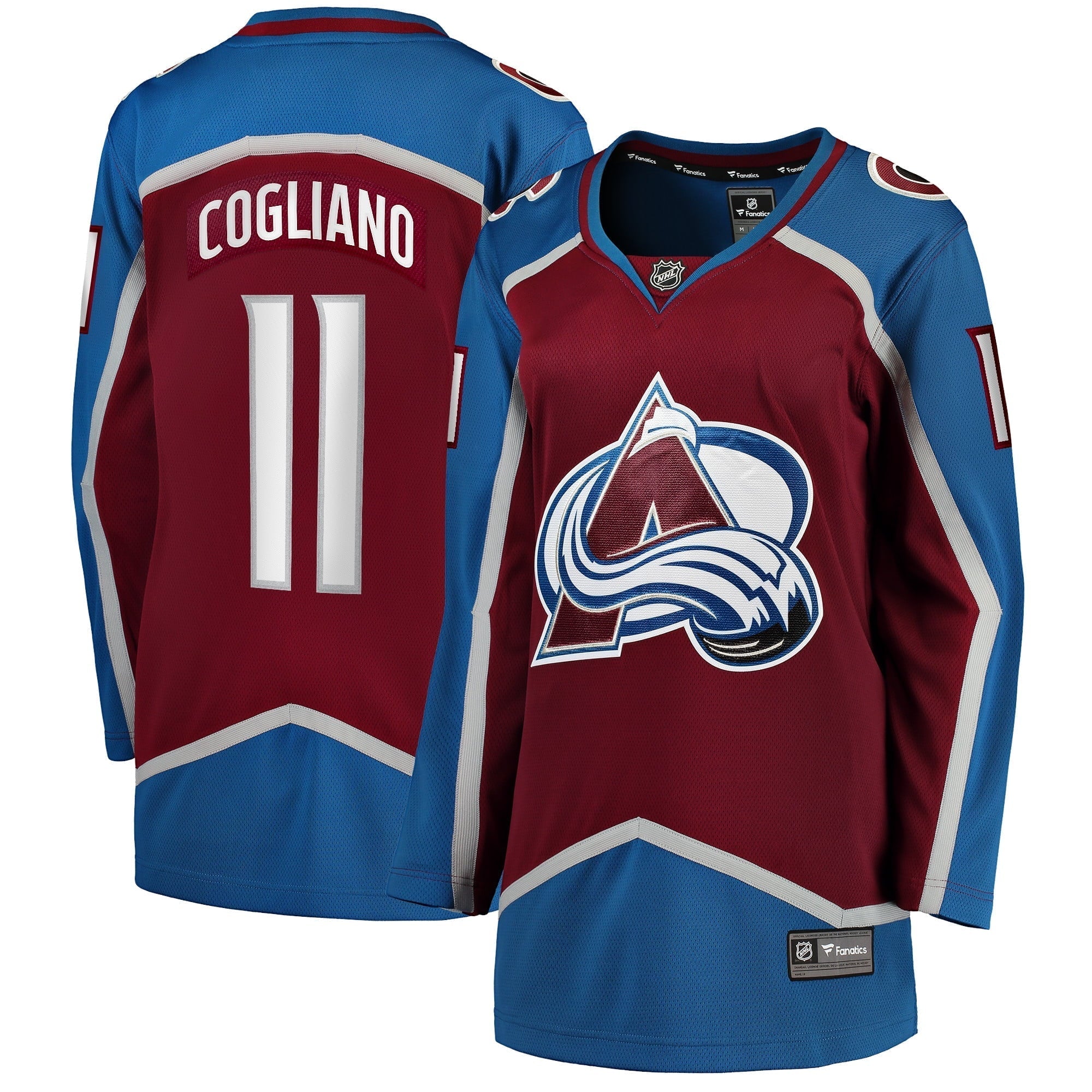 Women's Fanatics Branded Andrew Cogliano Burgundy Colorado Avalanche Home Breakaway Player Jersey