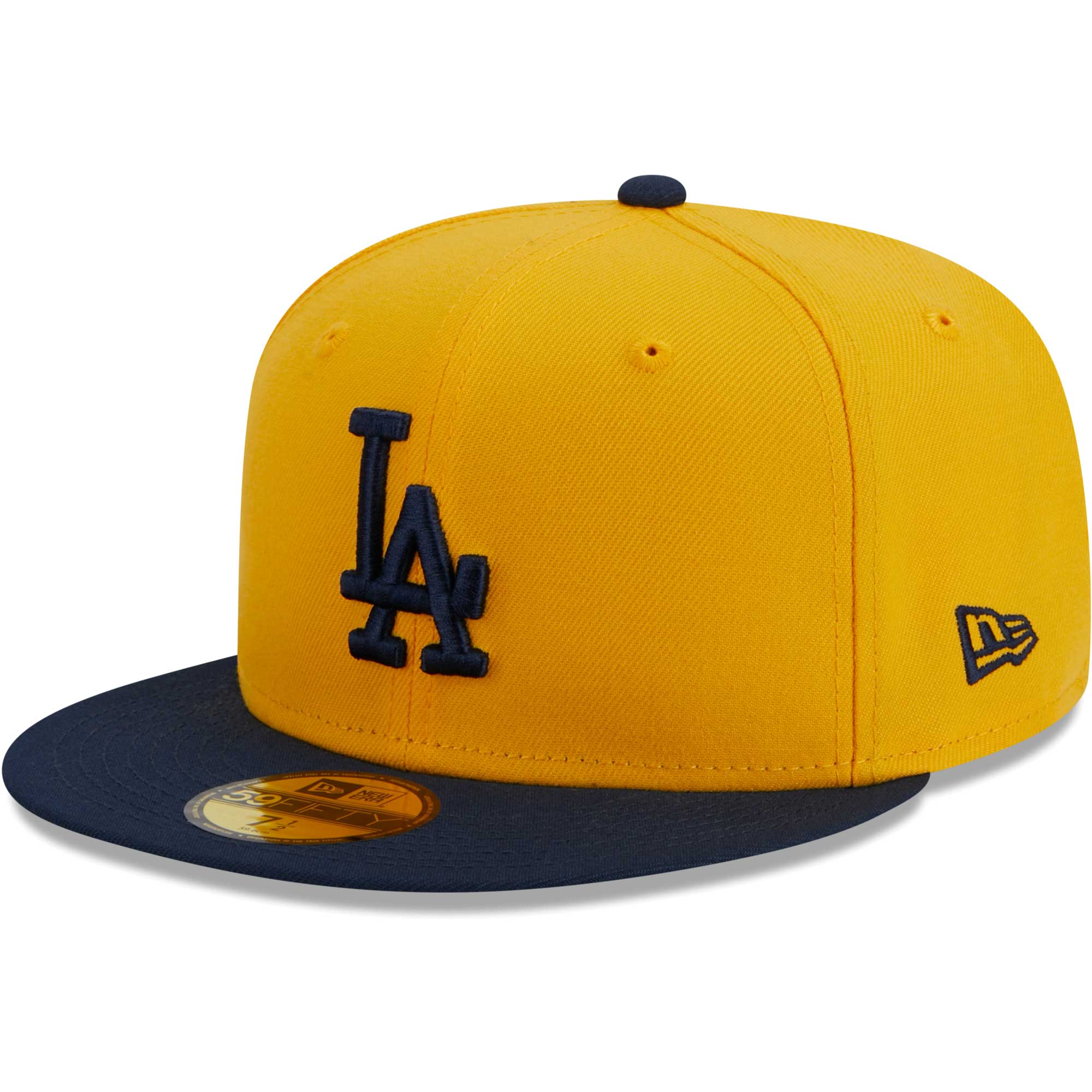 Los Angeles Dodgers New Era Two-Tone Color Pack 59FIFTY Fitted Hat - Gold