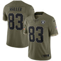 Darren Waller Las Vegas Raiders Nike 2022 Salute To Service Limited Jersey   Olive
