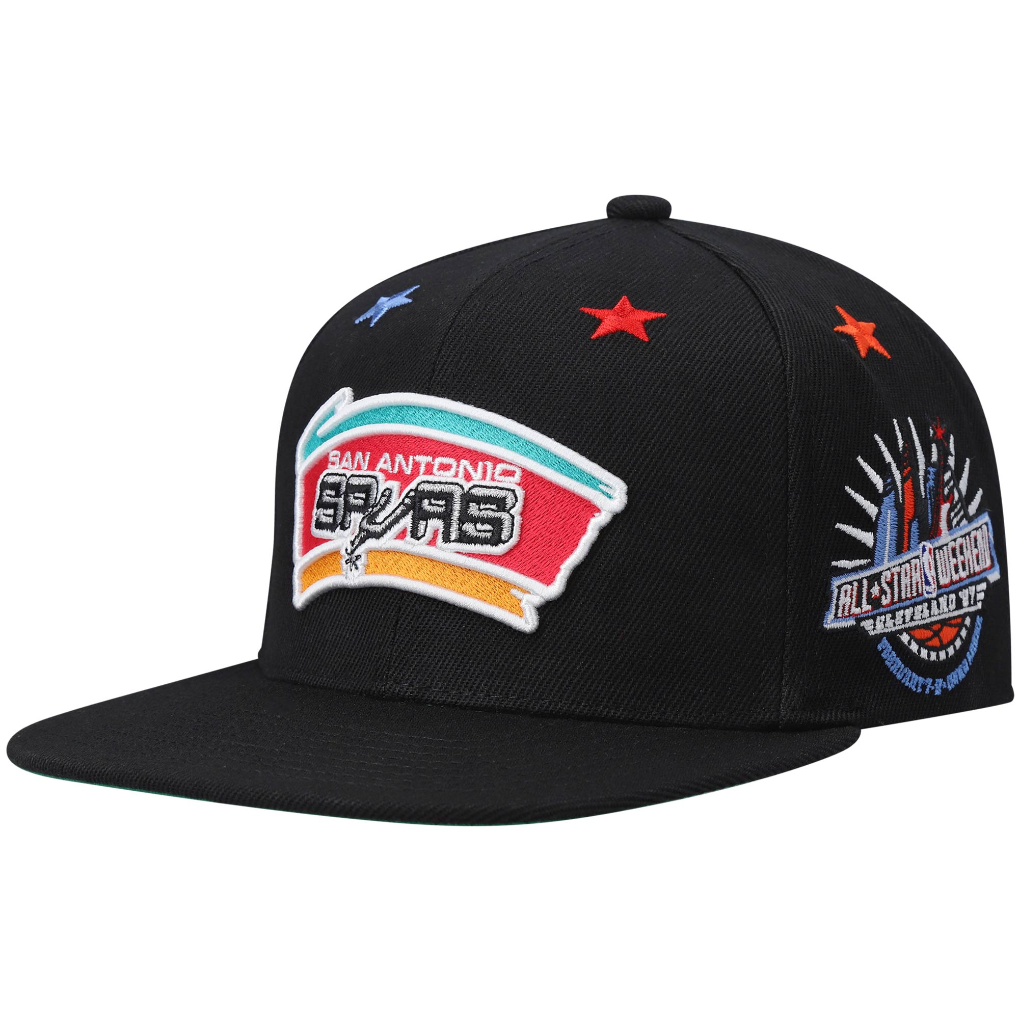 San Antonio Spurs Mitchell & Ness Hardwood Classics 1997 NBA All-Star Weekend Top Star Snapback Hat - Black