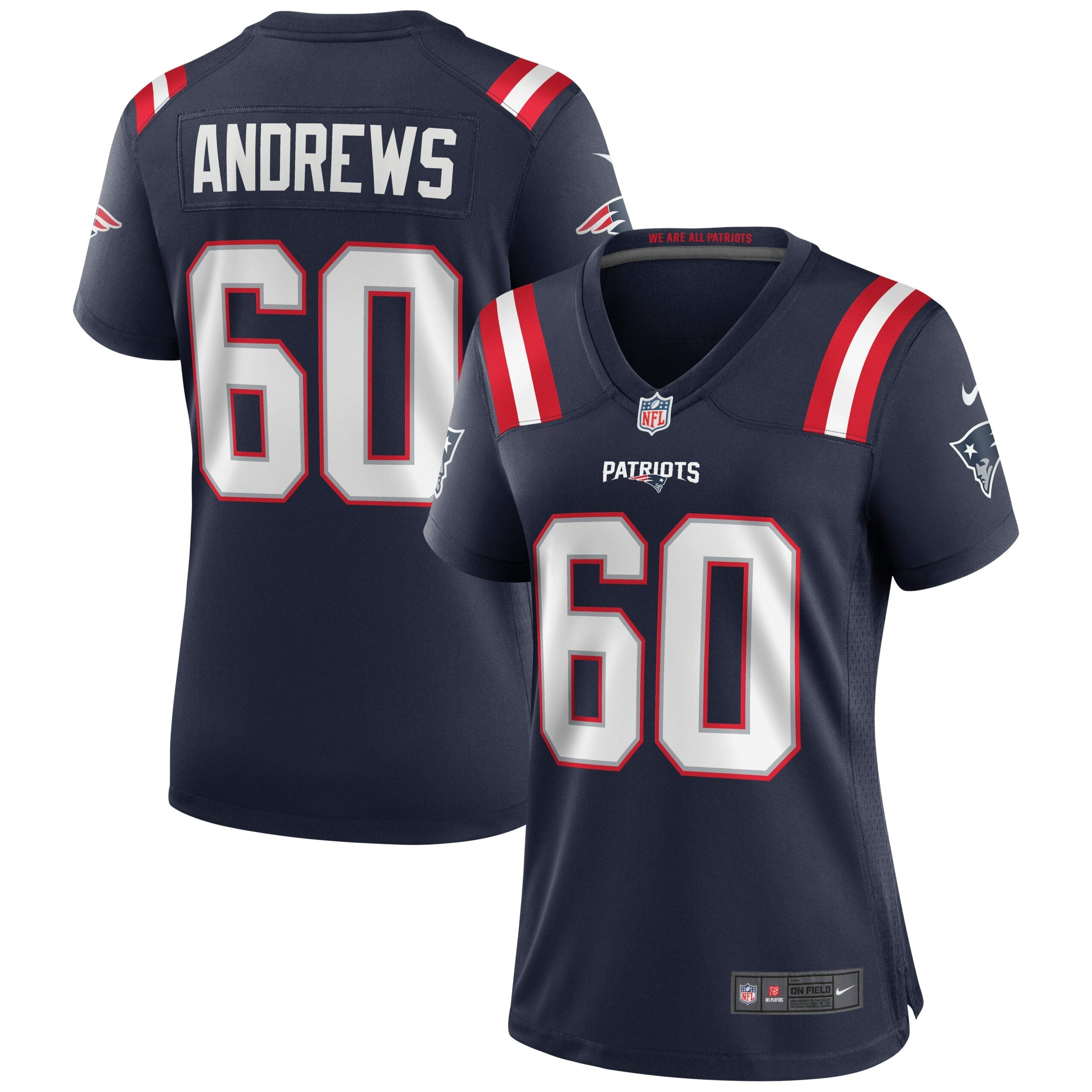 David Andrews New England Patriots Nike Women s Game Jersey   Navy