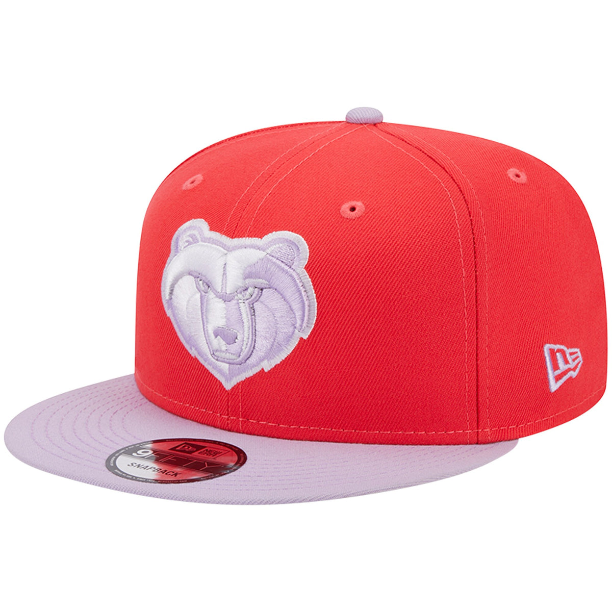 Memphis Grizzlies New Era 2-Tone Color Pack 9FIFTY Snapback Hat - Red/Lavender