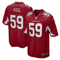 Men s Nike Nick Vigil Cardinal Arizona Cardinals Game Player Jersey
