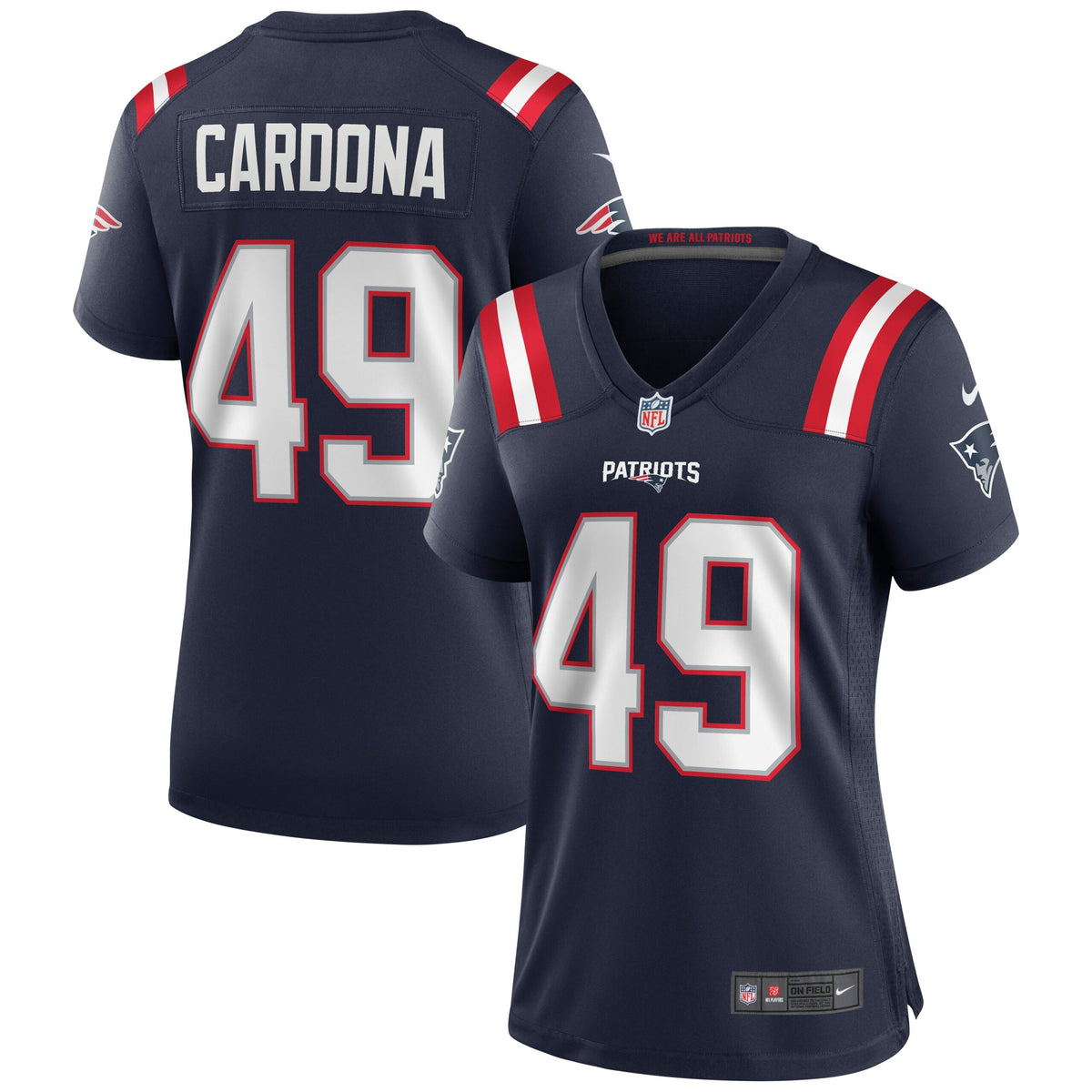 Joe Cardona New England Patriots Nike Women s Game Jersey   Navy