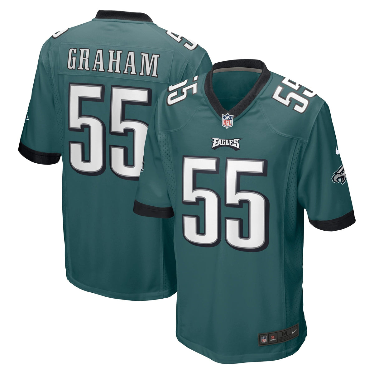 Men s Nike Brandon Graham Midnight Green Philadelphia Eagles Game Jersey