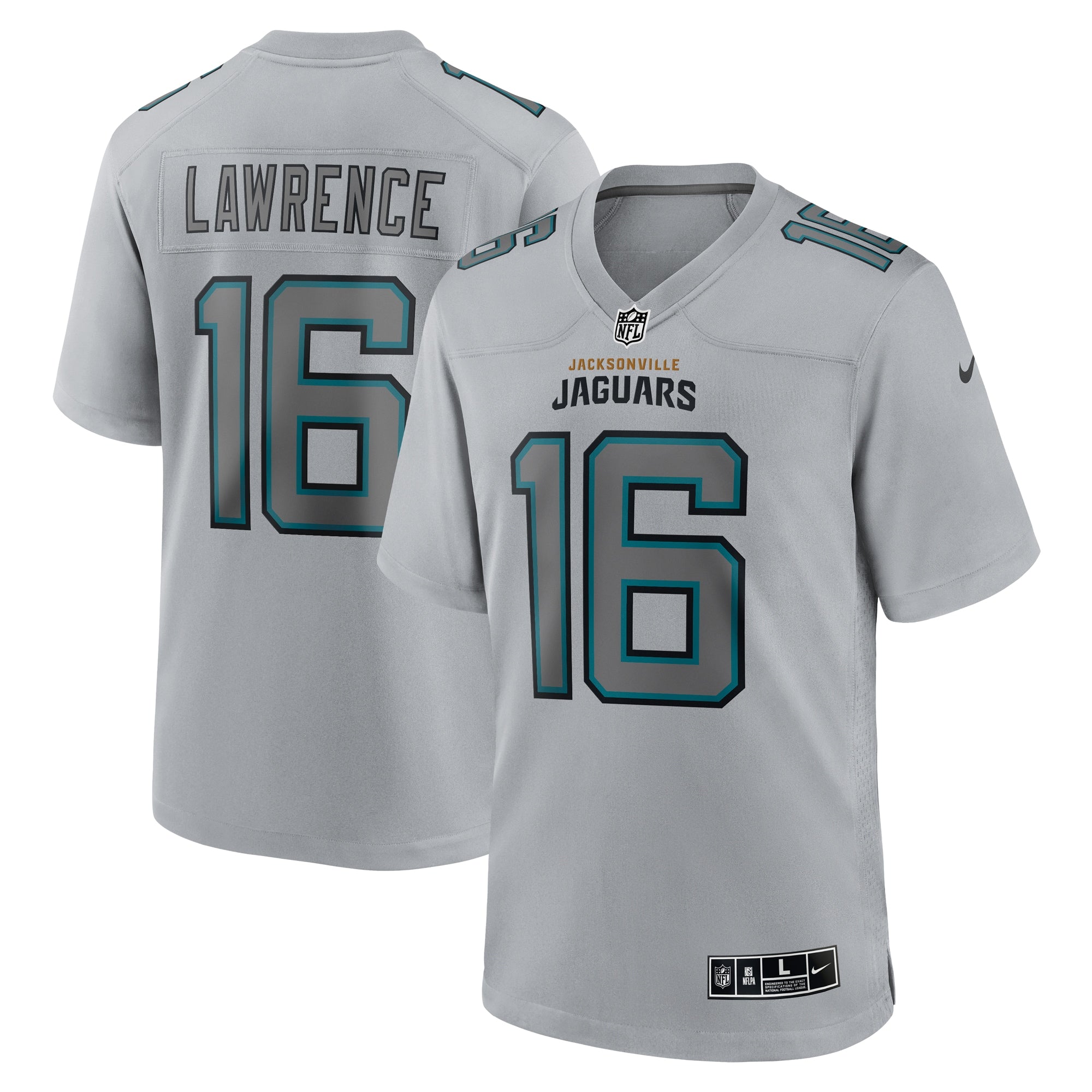 Trevor Lawrence Jacksonville Jaguars Nike Atmosphere Fashion Game Jersey   Gray