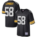 Jack Lambert Pittsburgh Steelers Mitchell   Ness Retired Player Legacy Replica Jersey   Black