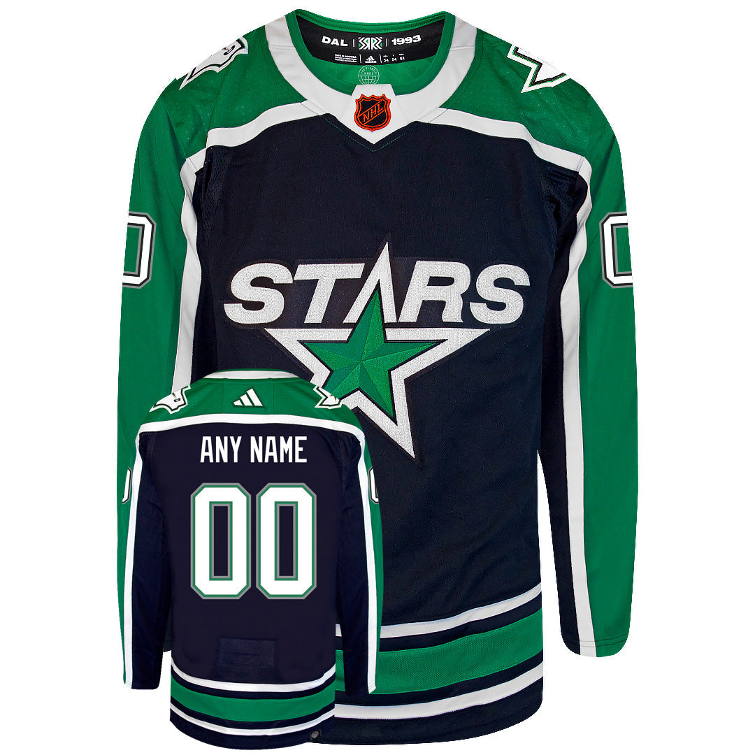 Customizable Dallas Stars Adidas 2022 Primegreen Reverse Retro Authentic NHL Hockey Jersey