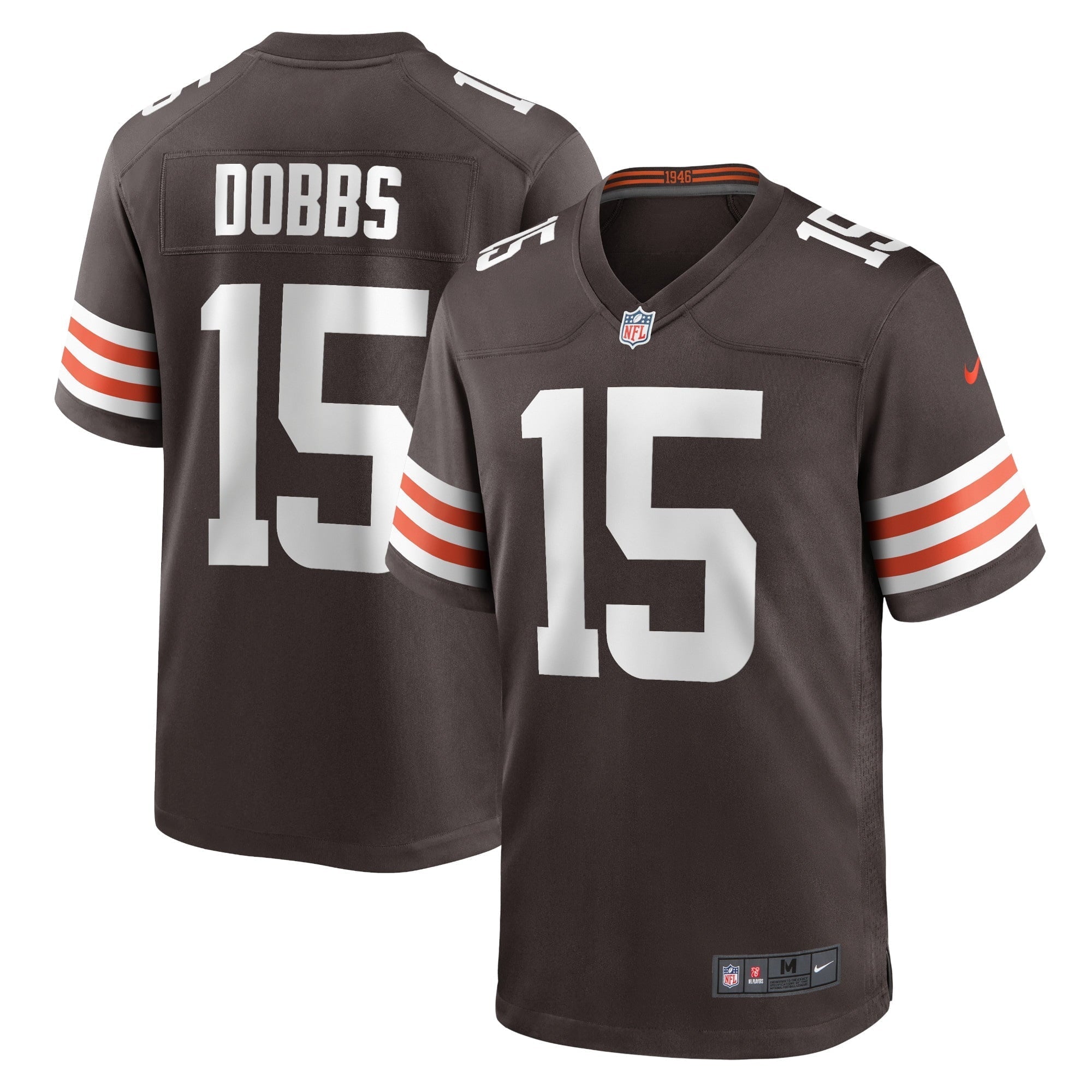 Men s Nike Joshua Dobbs Brown Cleveland Browns Game Jersey