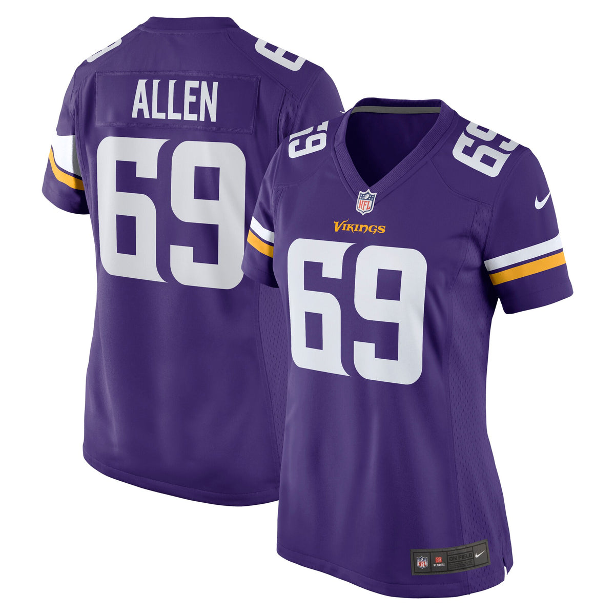 Jared Allen Minnesota Vikings Women s Nike Retired Player Game Jersey   Purple