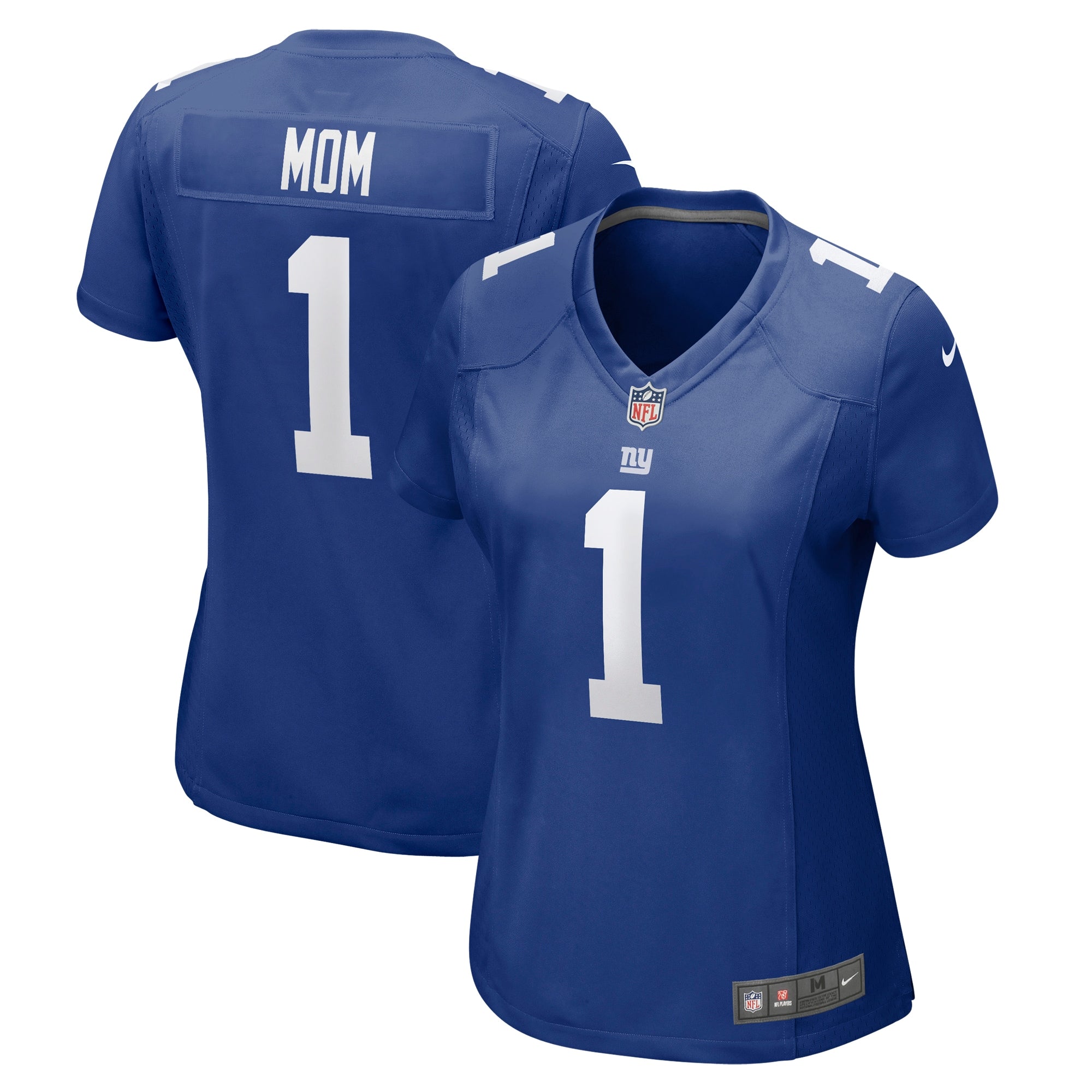 Number 1 Mom New York Giants Nike Women s Game Jersey Royal