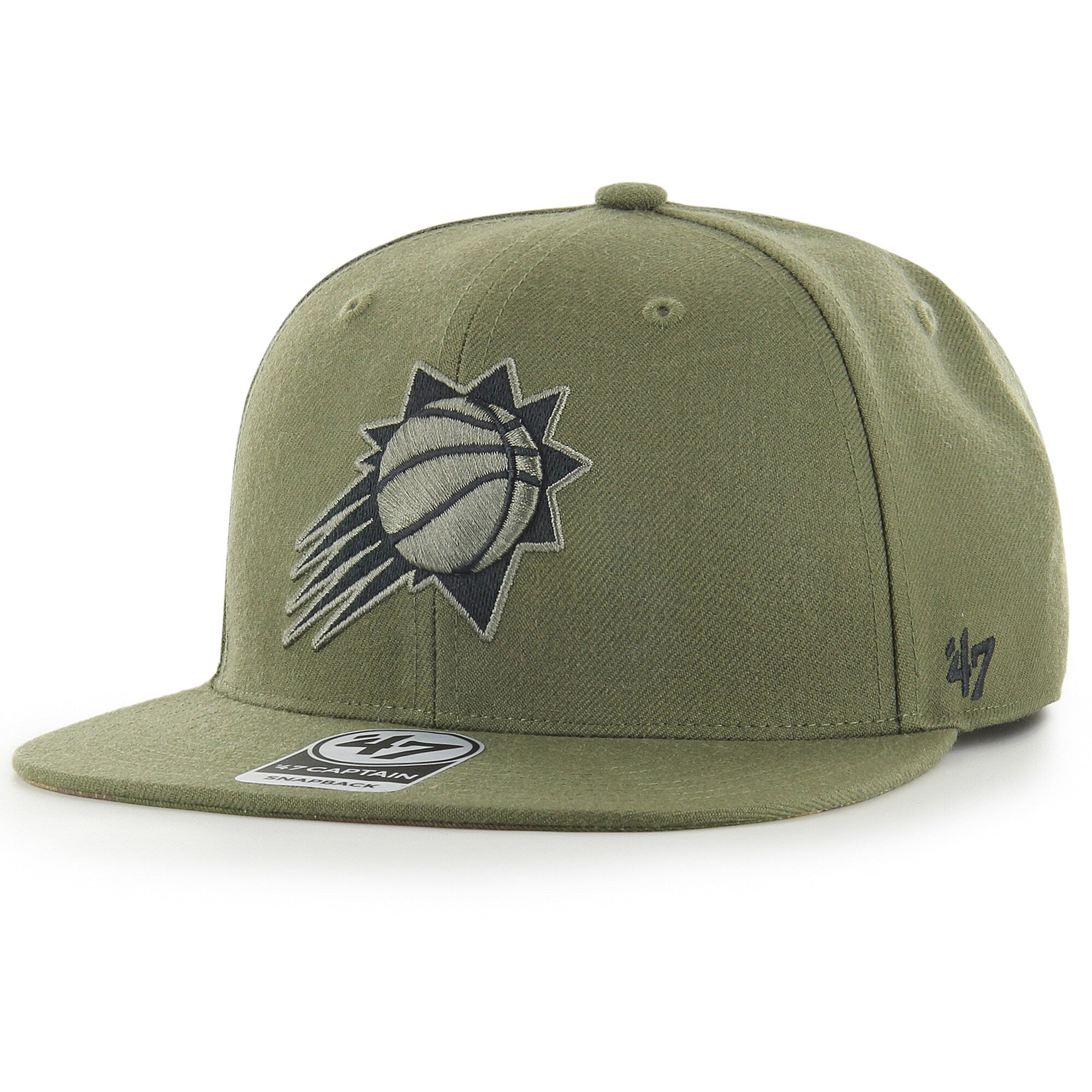 Phoenix Suns '47 Ballpark Camo Captain Snapback Hat - Olive
